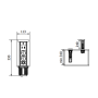 Подовжувач вбудований GTV CAMINO, індукційна зарядка, 2x роз. schuko, USB A+C 10W, 1,5 м, білий