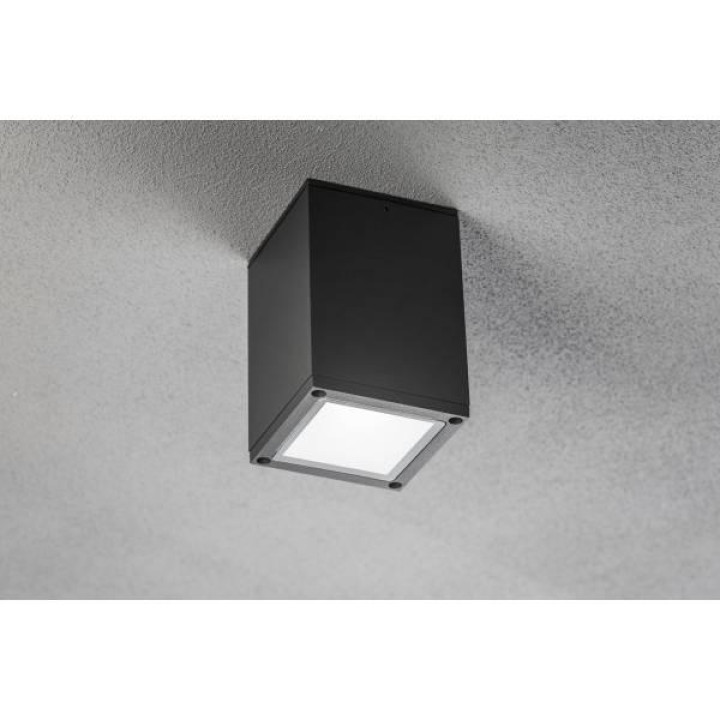 Світильник GTV LENTO, алюміній, 100x130, IP54, max. 35W,квадрат , графіт OS-LEN100KWG-30