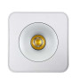 LED світильник ДББ SIDNEY-S білий VIOLUX квадрат 10W 4000K IP20 330441