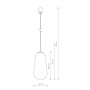 Підвісний світильник Nowodvorski 8671 Pear E27 1x40W IP20 Transparent