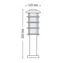 Світильник садово-парковий  Horoz, LADIN-3,IP44  E27, 075-002-0003