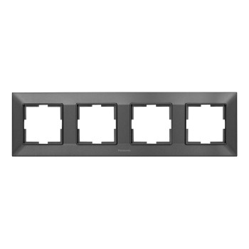 Рамка 4-а димчаста Panasonic Arkedia Slim WNTF08042DG-UA