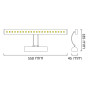 Підсвітка картинна LED Horoz Flamingo-12 12W чорна 4200K 750Lm 550mm