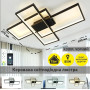 Люстра LED SMART ESLLSE SVEN 3S 85 Вт 690x470x80 мм Чорна 10487