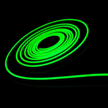Світлодіодний NEON PROLUM 6x12 (крок різки 1см) IP68, 12V, Series "FX", Зелений, PRO