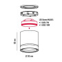 Світильник LED накладний-врізний MAXUS GX53 WHITE 2in1 MAX-L-GX53-WH