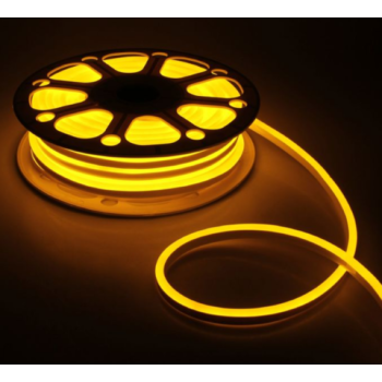 #55 Стрічка світлодіодна NEON 2835Y120 12V 8W, жовтий,  IP65, 8-16mm  AVT St-55 1018096