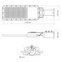 Світильник вуличний стовповий VIDEX IP65 SLE17 150W 16500Lm 5000K (487412)
