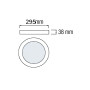 Світильник LED накладний Horoz CATALINA 36W 3CCT 3600Lm d-295 білий