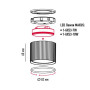 Світильник LED накладний-врізний MAXUS GX53 Wave Downlight Base 2in1 ЧОРНИЙ MAX-W-GX53-BL