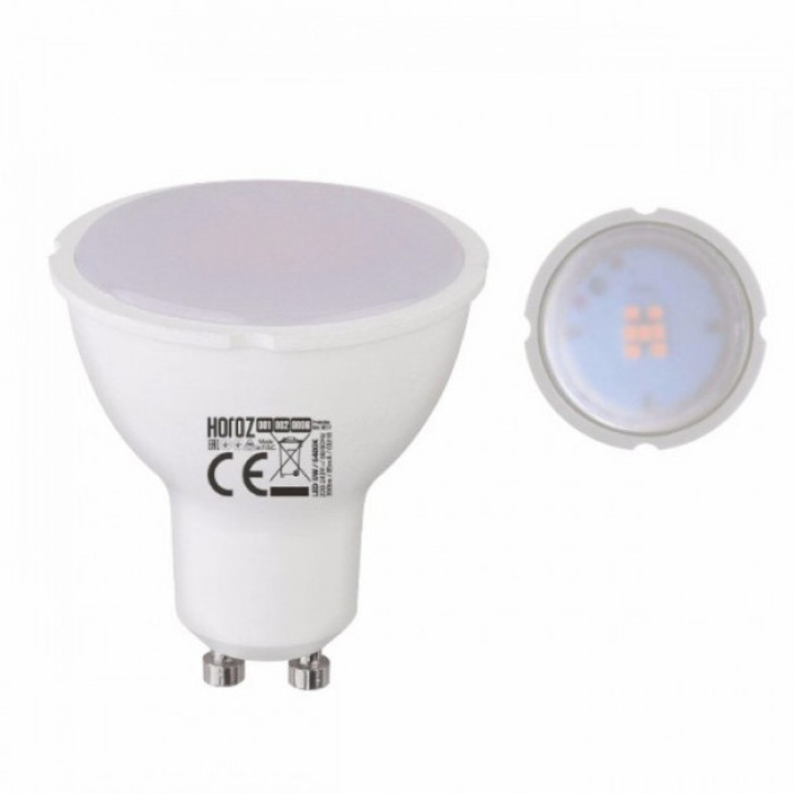 Лампа світлодіодна Horoz Plus-6 MR16 6W 4200K 220V GU10