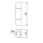 Світильник GTV садовий CORTA-AUD, 2*E27, IP44, ГРАФІТ , OS-CORDUA-30