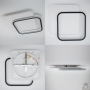 Люстра LED SMART ESLLSE STANDART 65W 2S-ON/OFF-475x475x50-WHITE/BLACK-220-IP20 10606