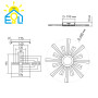 Люстра LED SMART ESLLSE TERESA 100W,IP20,3000-6500,білий,10206.