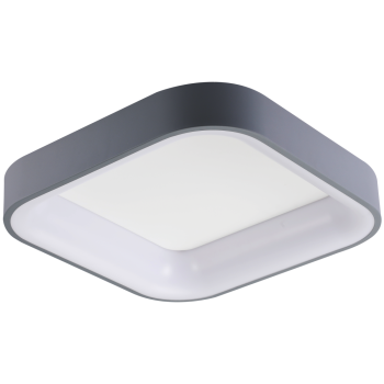 Світльник світлодіодний Velmax V-CL-VERONA-S, 50W, сірий, 3000-6500K, 3000Lm, пульт ДК, 23-46-06