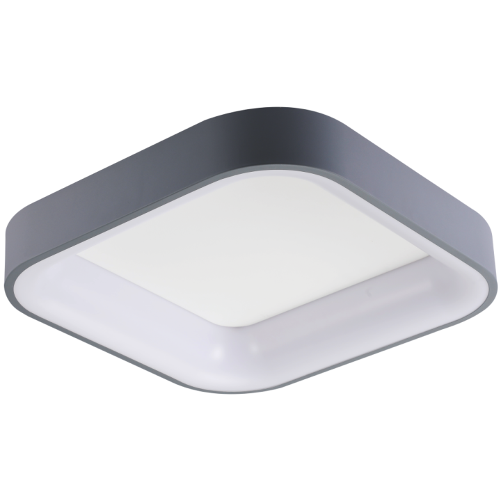 Світльник світлодіодний Velmax V-CL-VERONA-S, 50W, сірий, 3000-6500K, 3000Lm, пульт ДК, 23-46-06