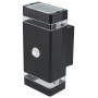 Світильник фасадний SMARTLED з датчиком руху 2*GU10 Ip44 чорний 6968