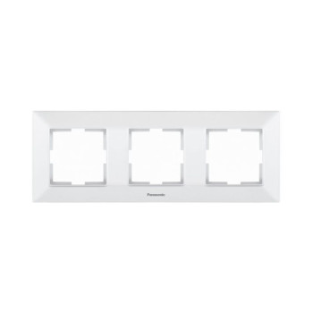 Рамка 3-а Panasonic Arkedia Slim біла WNTF08032WH-UA