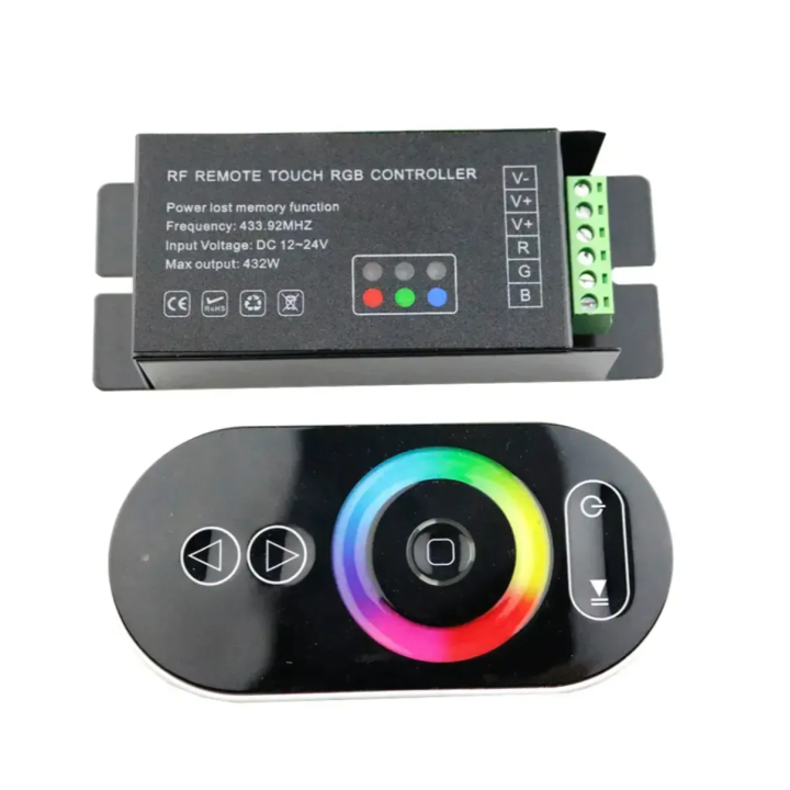 Контролер  OLEDIM RGB 18A  12-24V чорний 7771331
