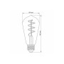 Лампа світлодіодна Videx Filament ST64FASD, 5W, 2200K, 220V, E27 (297743)