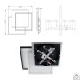 Люстра LED SMART ESLLSE VEGA TRIPLE 3S 70 Вт 470х470х60 мм Чорно-Біла 10401-1