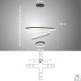 Люстра LED SMART ESLLSE AKRILIKA 3R 70 Вт 600x1100 мм Біла Керується вимикачем 10431