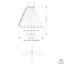 Люстра LED SMART ESLLSE AKRILIKA 3R 70 Вт 600x1100 мм Біла Керується вимикачем 10431