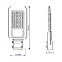 Консольний світильник Feron SP3033 100W 6500K