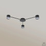 Люстра ESLLSE GUSTAV 3R 850x85 мм Чорна на 3 лампи GX53 10489