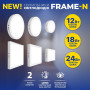 LED світильник ДББ FRAME-N VIOLUX круг 12W 5000K IP20 330241