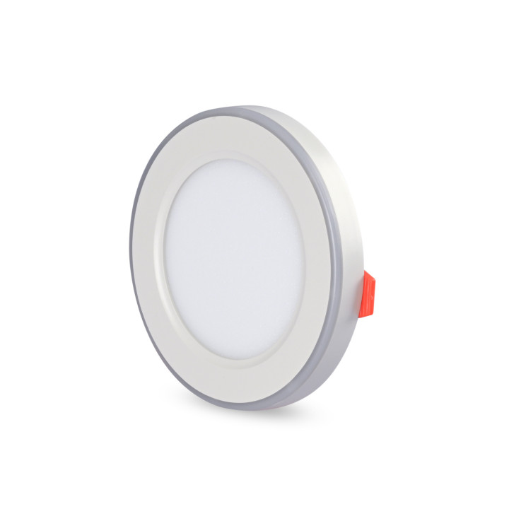 Світильник LED вбудований круглий VIDEX 6W+3W , 5000K+2700K 220V (485500)