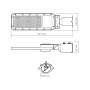 Світильник вуличний стовповий VIDEX IP65 SLE17 100W 11000Lm 5000K (485593)