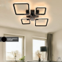 Люстра LED SMART ESLLSE OVAL 70W+18W з вентилятором 4S-SMART 760x560x120 Black 10588