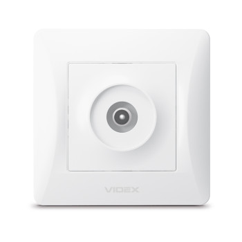 Розетка Videx Binera 1-на TV біла  VF-BNSK1TVME-W  (295138)