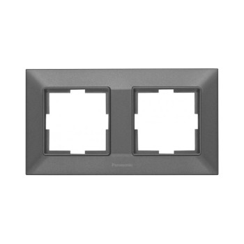Рамка 2-а димчаста Panasonic Arkedia Slim WNTF08022DG-UA