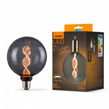Лампа LED Videx  Filament 3.5W E27 G125 1800K Smoky VL-DNA-G125-S (484442)