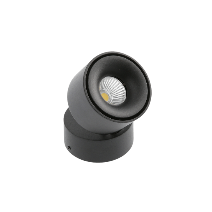 Світильник GTV LED BIANCO, 8W, IP20, 4000K, КРУГ ЧОРНИЙ LD-BNC8WOC-NB