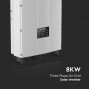 Інвертор сонячний V-TAC 8 кВт 8KW LCD DISPLAY і трифазний перемикач постійного струму VT-6608305