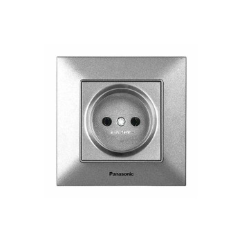 Розетка 1-а срібна Panasonic Arkedia Slim