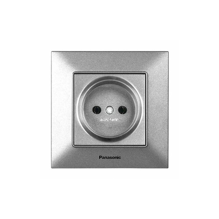 Розетка 1-а срібна Panasonic Arkedia Slim