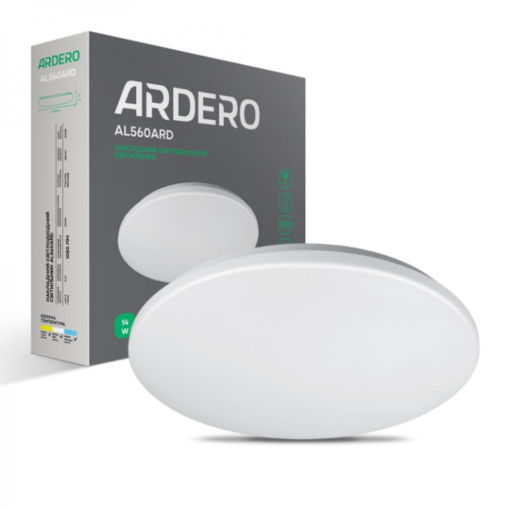 Cвітильник Ardero AL560ARD 14W 5000К матовий круг