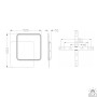 Люстра LED SMART ESLLSE AMATO 2S 60 Вт 505×505×52 мм Біла 10313