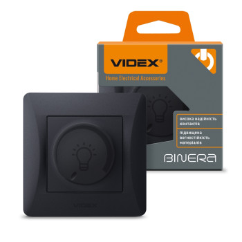 Димер Led Videx Binera 200W чорний графіт (480321)