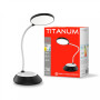 Лампа акумуляорна настольна TITANUM 7W 3000-6500K Чорна VL-TLTF-022B (482110)