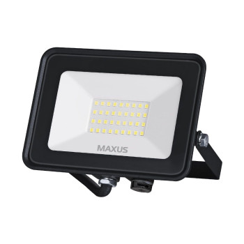 1-MFL-04-3050, Прожектор MAXUS FL-04, 30W, 5000K Black