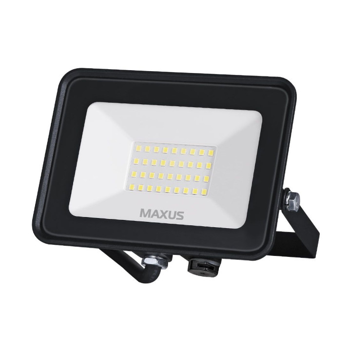 1-MFL-04-3050, Прожектор MAXUS FL-04, 30W, 5000K Black