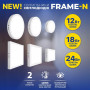 LED світильник ДББ FRAME-N VIOLUX круг 24W 5000K IP20 330271
