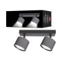 Світильник LED накладний MAXUS поворотний GX53x2 Wave Spot Base ЧОРНИЙ 2-MAX-SW-GX53-BL