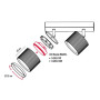 Світильник LED накладний MAXUS поворотний GX53x2 Wave Spot Base ЧОРНИЙ 2-MAX-SW-GX53-BL