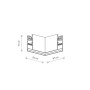 З'єднувач кутовий накладний Nowodvorski LVM Horizontal Corner IP20 Bl